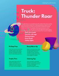 Image 2 of Coloring Fun With Monster Trucks