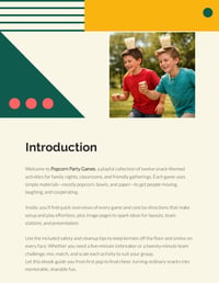 Image 2 of Activity Book | Popcorn Party Games for Kids | Coil Bound | Screen Free Fun Advents