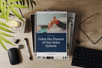 Image 4 of Solar System Coloring Book for Kids | 8 Planets Astronomy Activity Pages | Spiral Bound