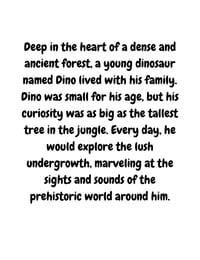 Image 2 of Dinosaur Story Book | "Discovery: A Jurassic Journey" | Custom Kids Book