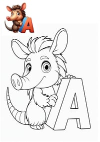 Image 3 of Coloring Book | A-Z Animal | Alphabet Learning