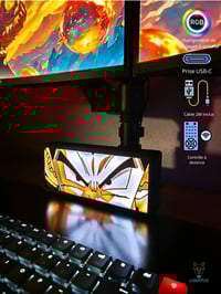 Image 4 of Lampe LED 3D Dragon Ball Vegeta – Décoration Gaming RGB | Lightfox