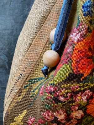 Image of French Embroidered duffle bag