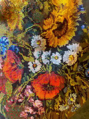 Image of French Embroidered duffle bag