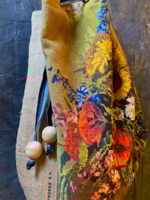 Image of French Embroidered duffle bag