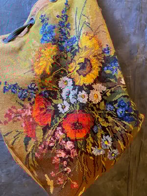 Image of French Embroidered duffle bag