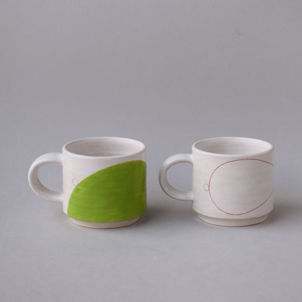 Image of Green Stacking Espresso Cups