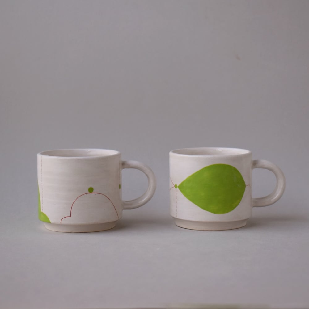 Image of Green Stacking Espresso Cups
