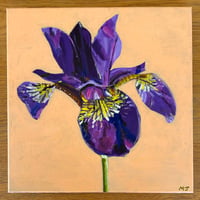 Image 1 of Iris Painting w/Be Here Now Lyrics