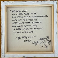Image 3 of Iris Painting w/Be Here Now Lyrics