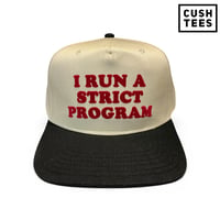 Image 2 of I run a strict program (Snapback) Off White/Red