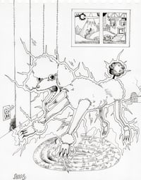 Electric Poodle Land Print