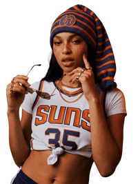 Image 2 of The "Valley Heat" Slouchy Beanie | Suns Edition