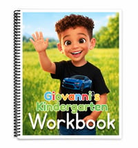 Image 1 of 80 page Custom Kindergarten Workbook (Free Shipping)