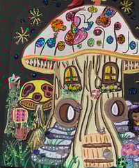 Image 3 of Fairy’s Home mixed media painting