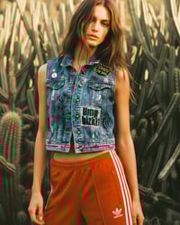 Image 1 of MARIA  FESTIVAL GILET ¥ VINTAGE WESTE ¥ MARIA ¥ UNISEX ¥ UPCYCLED ¥ IBIZA