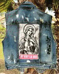 Image 3 of MARIA  FESTIVAL GILET ¥ VINTAGE WESTE ¥ MARIA ¥ UNISEX ¥ UPCYCLED ¥ IBIZA