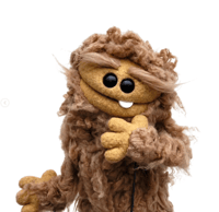 The CHOMPER Critter Monster Puppet in Beige