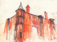 Image 2 of  Hyndland Tenements - Soft Pastels and Charcoal on Paper