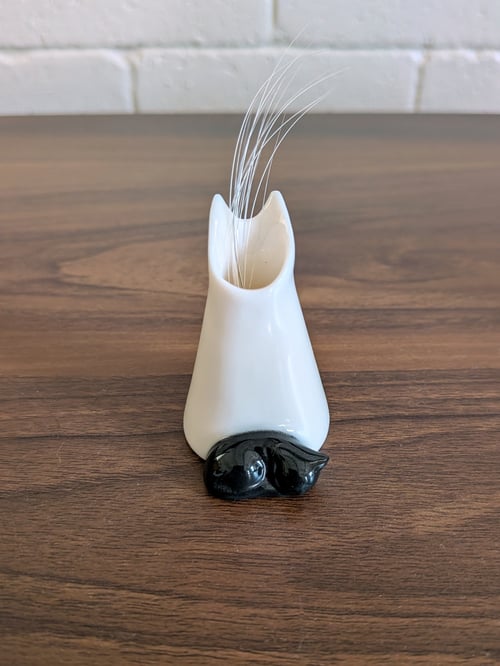 Image of Black Cat Whisker Holder: Cat Ears Design
