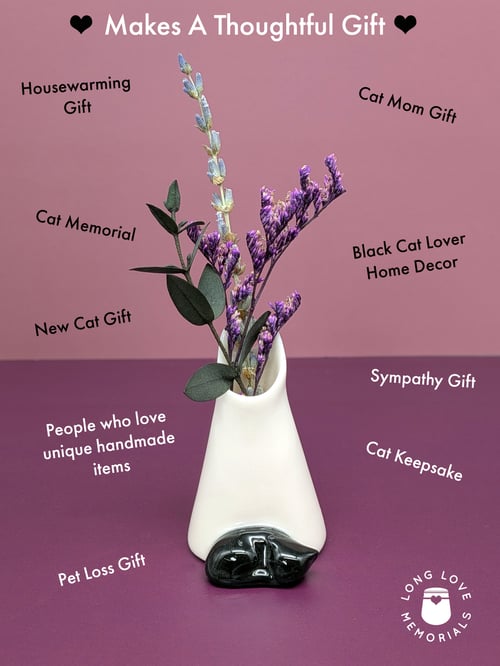 Image of Black Cat Whisker Holder: Cat Ears Design