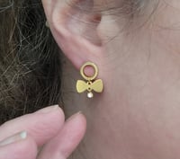 Image 8 of Bow + Charm Earrings 