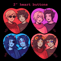 Image 1 of HS Heart Buttons (PREORDER)