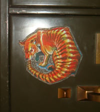 Image 2 of Thylacine Ouroboros Semi-Transparent Vinyl Sticker