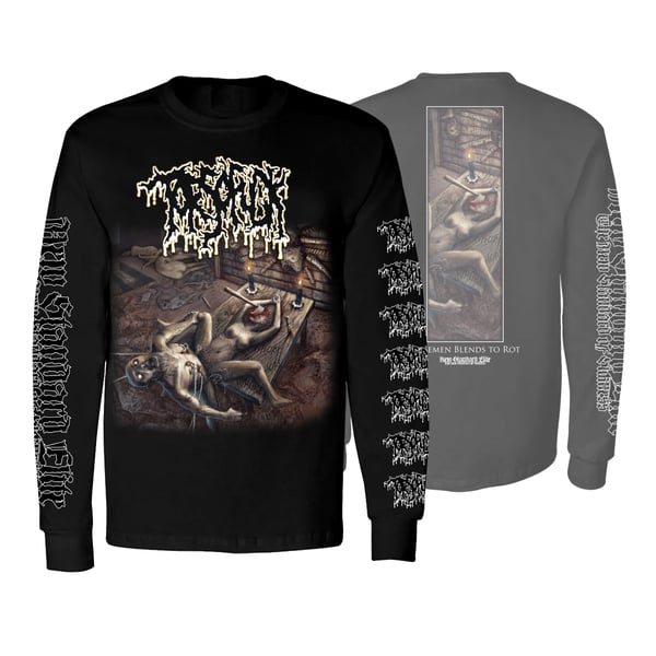 Image of TORSOFUCK "AS SEMEN BLENDS TO ROT" LONG SLEEVE