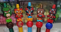 Image 1 of Lucha Fighting Owls Focal Beaded Pens