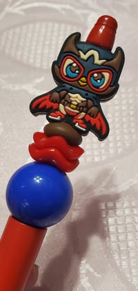 Image 2 of Lucha Fighting Owls Focal Beaded Pens