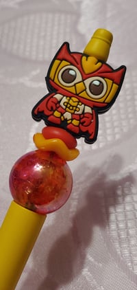 Image 5 of Lucha Fighting Owls Focal Beaded Pens