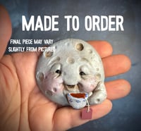 Made to order Tea Time Moon magnet