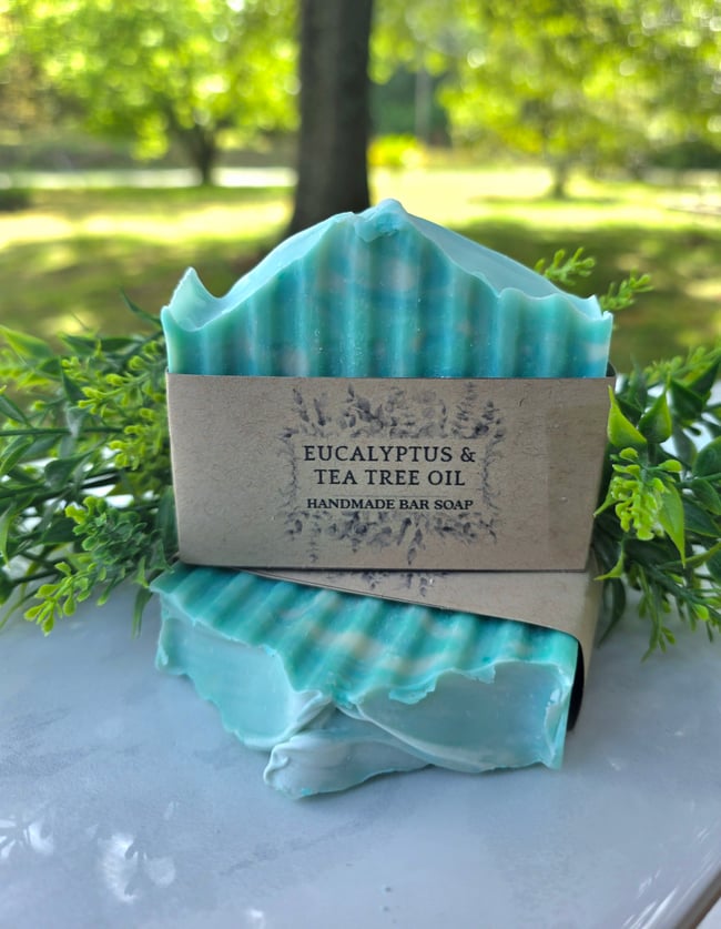 Eucalyptus & Tea Tree Essential Oil  Bar Soap