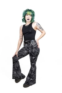 Image 1 of Widow’s Web Flare Pants