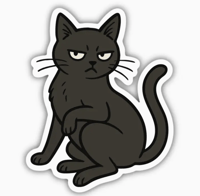 Image 1 of Vinyl Die-Cut Stickers in Black Cat, Capybara, or Couch Potato