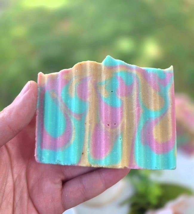 Rainbow Sherbet Coconut Milk Bar Soap 4oz