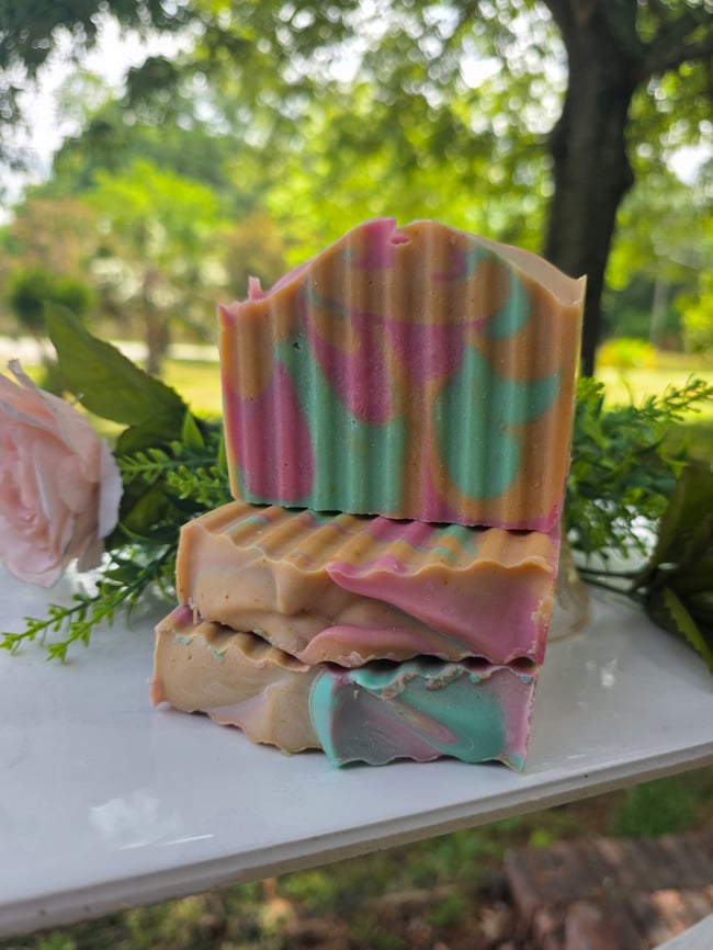 Rainbow Sherbet Coconut Milk Bar Soap 4oz