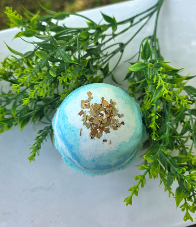 Eucalyptus & Tea Tree Oil Essential Oil  Botanical Bath Bomb 7oz