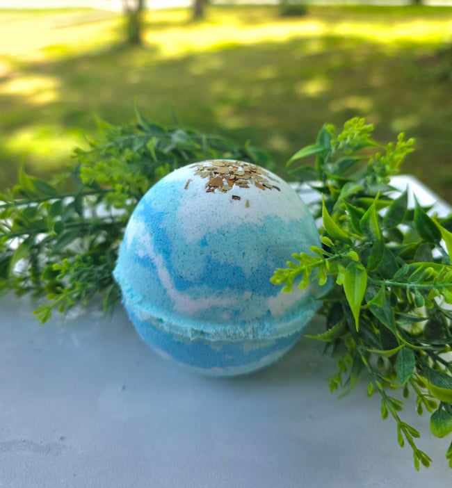 Eucalyptus & Tea Tree Oil Essential Oil  Botanical Bath Bomb 7oz