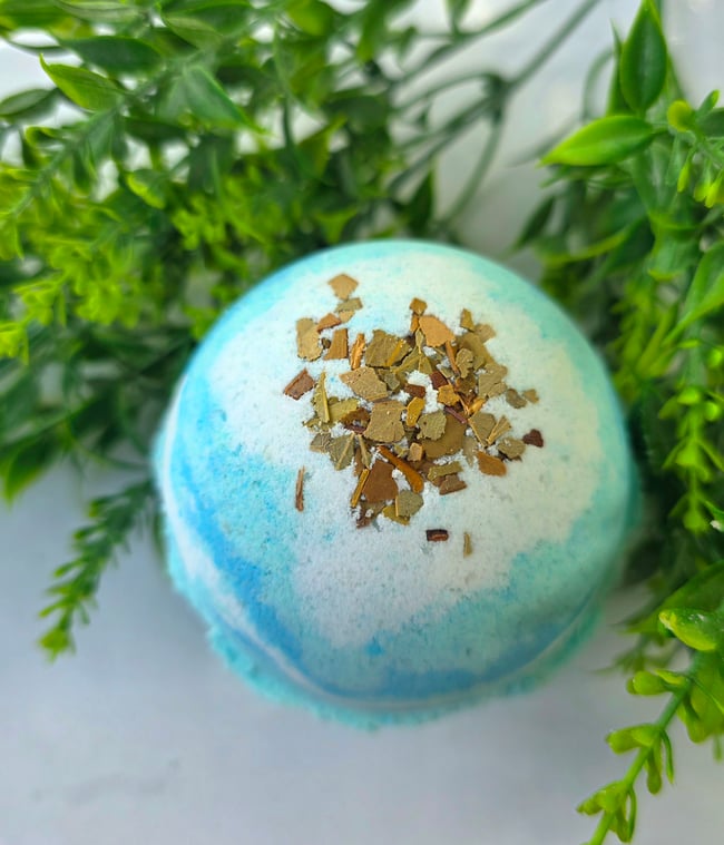 Eucalyptus & Tea Tree Oil Essential Oil  Botanical Bath Bomb 7oz