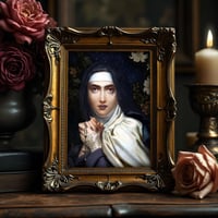 Image 3 of Saint Teresa Art Print – Original Gothic Surreal Portrait