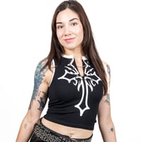 Image 1 of Spiked Cross Top