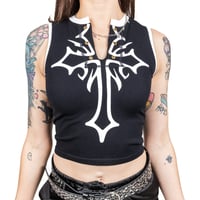 Image 2 of Spiked Cross Top