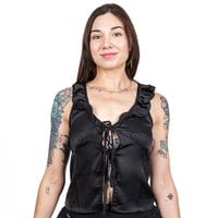 Image 1 of The Void Ruffle Top