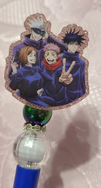 Image 3 of Anime Acrylic Charm Beaded Pens 