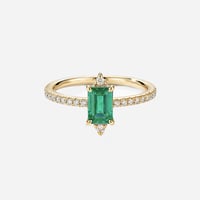Image 1 of Sparkling Emerald Ring (S)