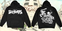 SLUMLORDS 'Graffiti/Kentax' PulloverHoodie  (Black)