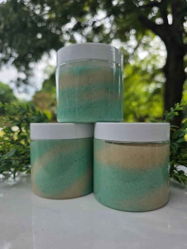 Eucalyptus & Tea Tree Oil Essential Oil Sugar Scrub 8oz