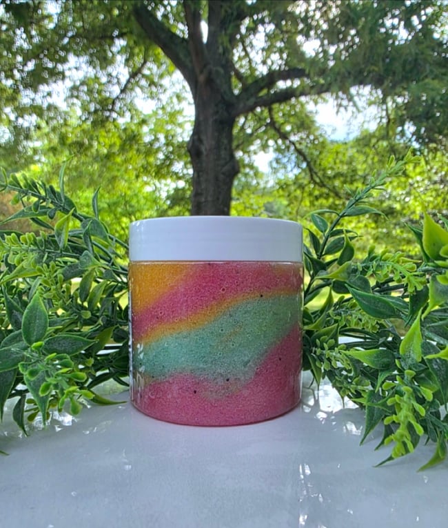 Rainbow Sherbet Sugar Scrub 8oz Jar